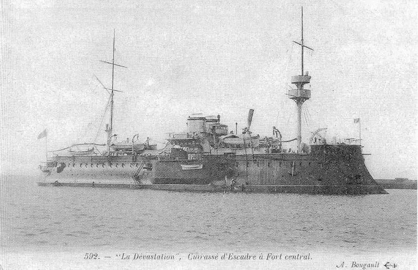 Броненосец Девастасьон после модернизации 1898 г - фото 85