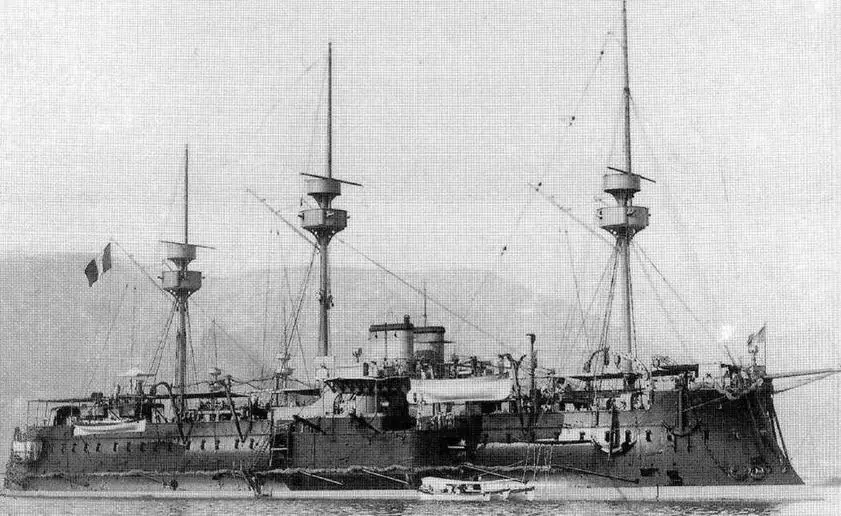 Броненосец Девастасьон в начале 1890х гг - фото 88