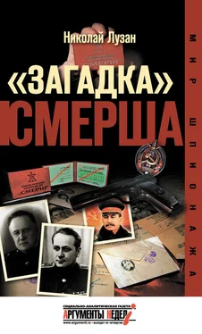 Николай Лузан «Загадка» СМЕРШа обложка книги