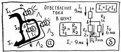 Рис 8 Между прочим если бы сопротивление лампочек Л 2 и Л 3 было - фото 13