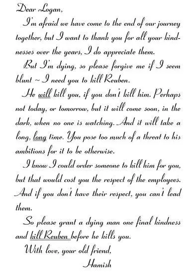 Wow Logan read the letter through again Put it down on the table Took a - фото 2