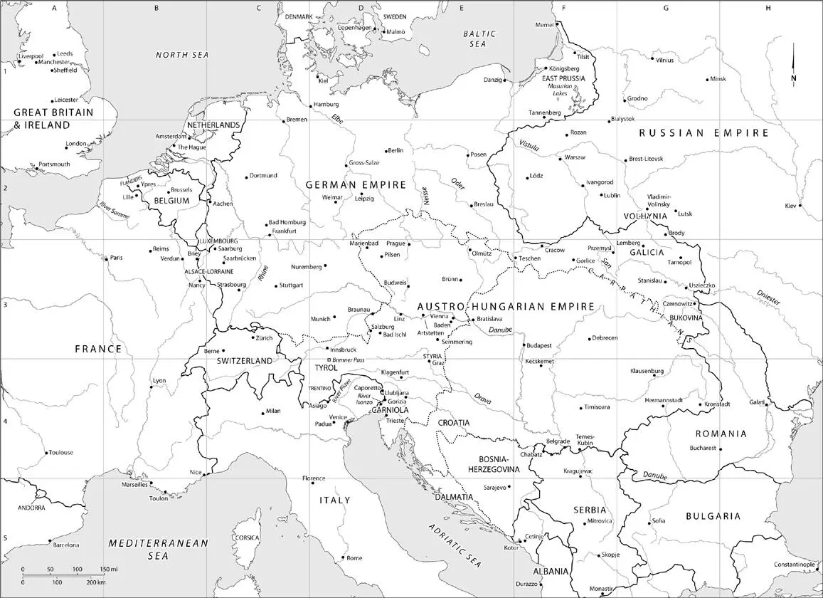 European battle zones of the First World War About the Authors The Austrian - фото 10