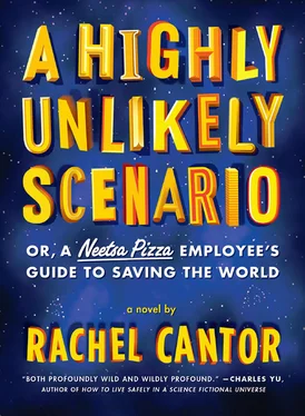 Rachel Cantor A Highly Unlikely Scenario, or a Neetsa Pizza Employee's Guide to Saving the World