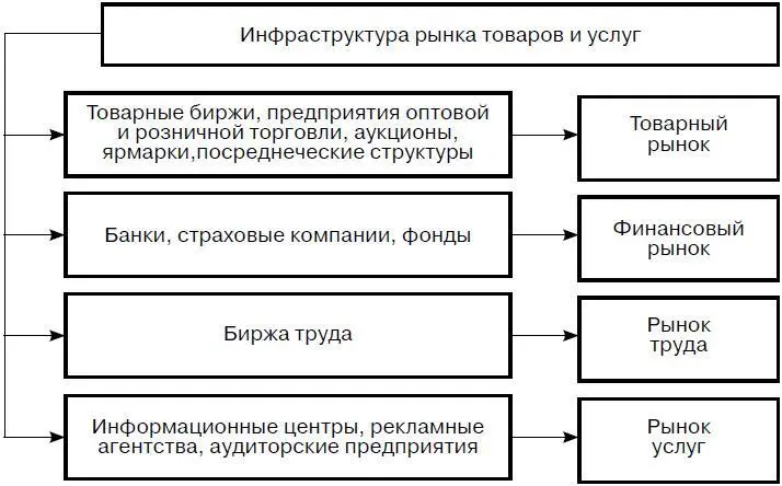 Рис 81 Инфраструктура рынка товаров и услуг Основные закономерности развития - фото 56