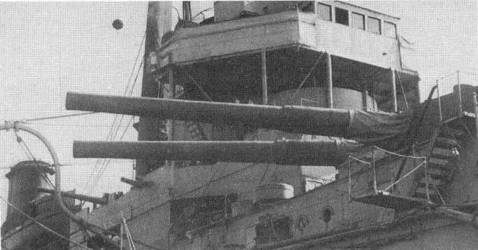 Линейный корабль Колоссус Вид на орудийную башню А и носовую надстройку В - фото 100