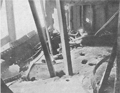 Повреждения внутренних помещений на Геркулесе полученные в Ютландском бою 1 - фото 49