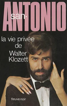 Frédéric Dard La vie privée de Walter Klozett обложка книги