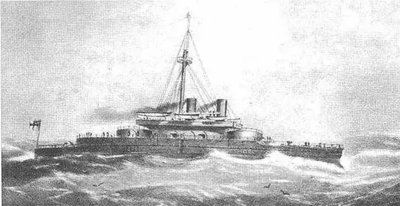 Devastation в первые годы службы вверху и после перевооружения в 18911892 - фото 21