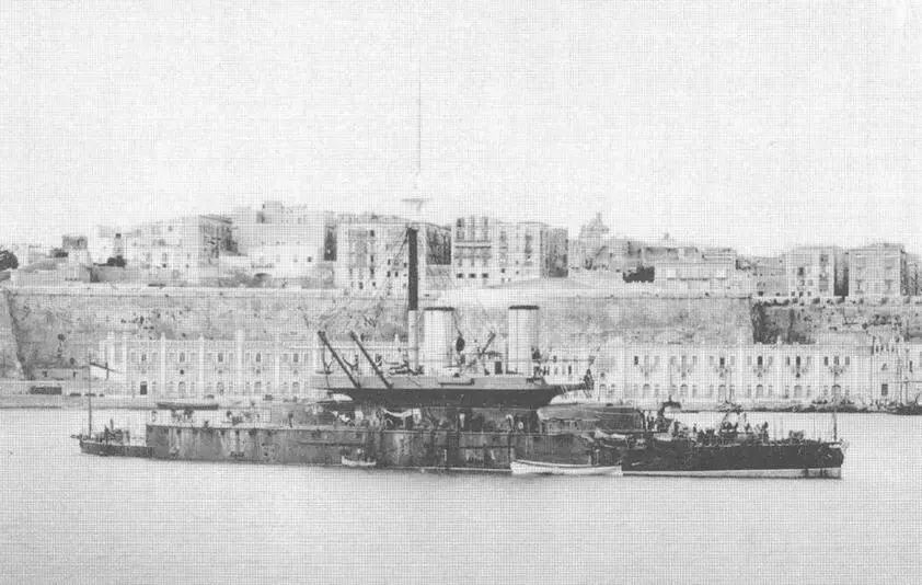 Thunderer на Мальте в начале 1880х гг и в ноябре 1887 г внизу - фото 74