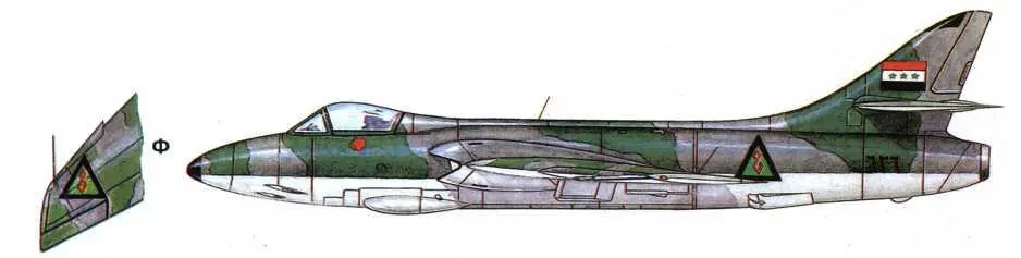 Истребительбомбардировщик Hunter FMk6 ВВС Ирака Истребитель МиГ17ПФ - фото 93
