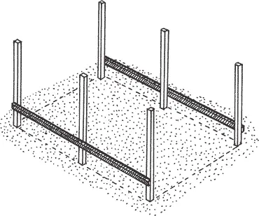 Рис 10 Нижние горизонтальные брусья Прикрепляют стропила из брусков рис - фото 11