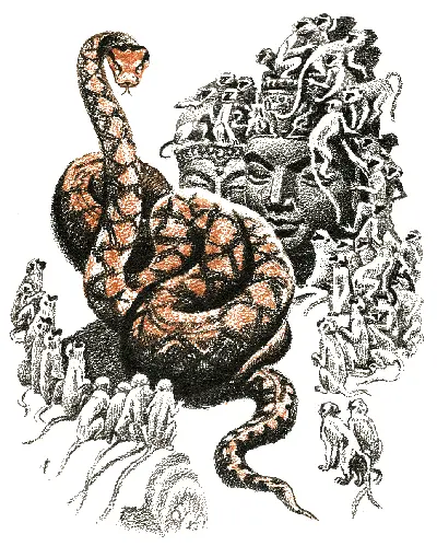 Ряды обезьян беспомощно качнулись вперёд и Балу с Багирой невольно сделали шаг - фото 20