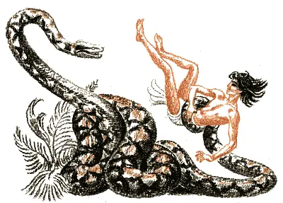 Каа большой горный удав переменил кожу верно в двухсотый раз со дня - фото 99