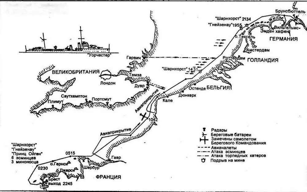 Операция Церберус 1113 февраля 1942 г Однако поход для него на этом не - фото 24
