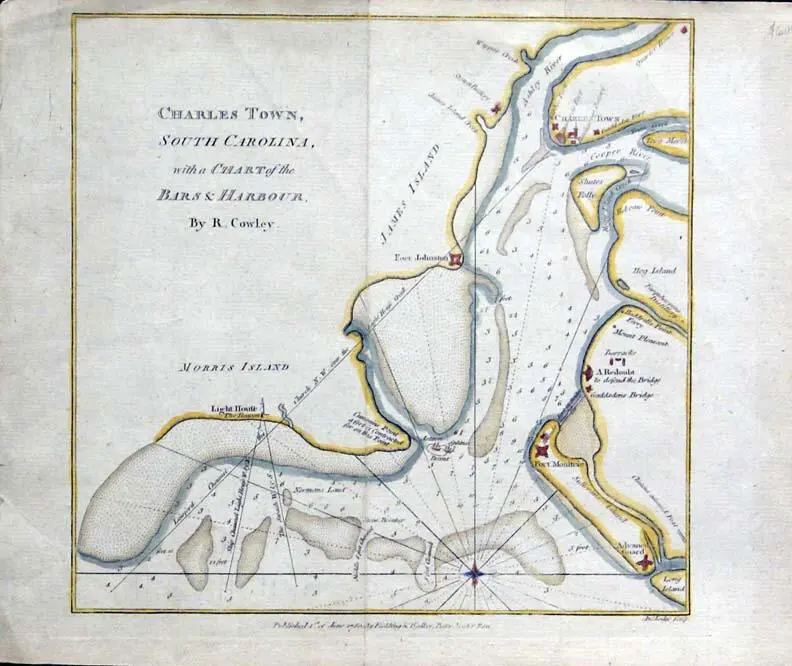 Порт Чарлстон в Каролине Карта колониального периода В целом необходимо - фото 35
