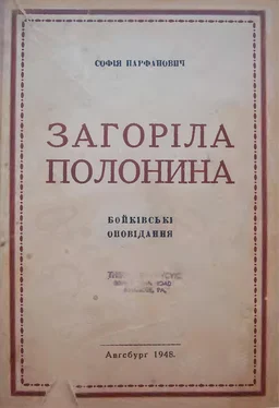 Софія Парфанович Загоріла полонина обложка книги