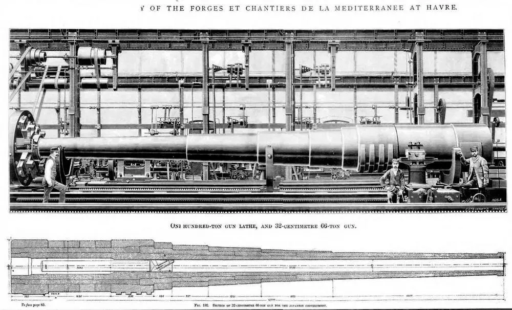 320мм орудие производства французского завода Форж и Шантье в Гавре во - фото 24