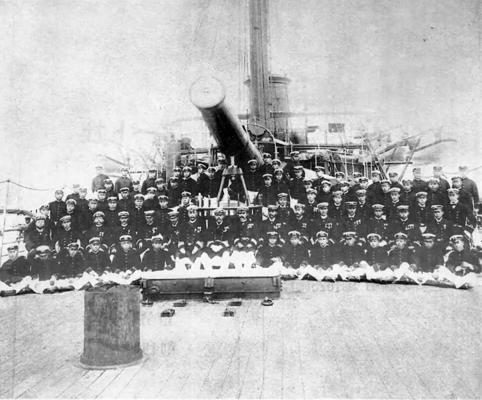 Офицеры и гардемарины проходившие обучение на Мацусиме 1903 г 28 февраля - фото 39