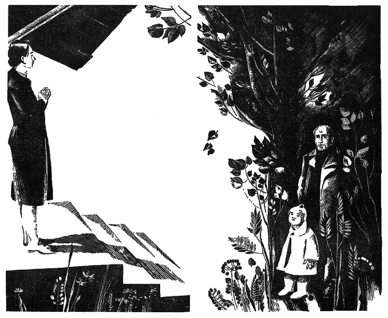 Пилле взобралась на табуретку и уселась болтая ножками Сильвия присела на - фото 11