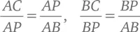 Отсюда очевидно следует что AP ² AC AB а BP ² BC AB Складывая два - фото 18