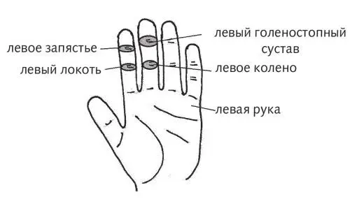 Рис 37 б в Проекции руки и ноги Левое запястье на сочленение между - фото 92