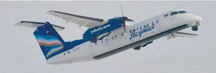Первый и единственный в России региональный Bombardier Q300 в 2014 г поступил - фото 46