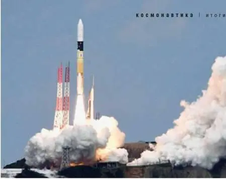 Старт японской ракетыносителя H2A с межпланетным зондом Хаябуса2 3 декабря - фото 78