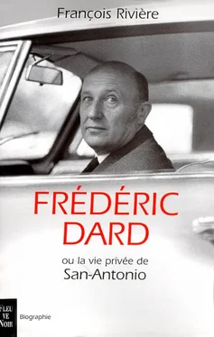 François Rivière Frédéric Dard ou la vie privée de San-Antonio обложка книги