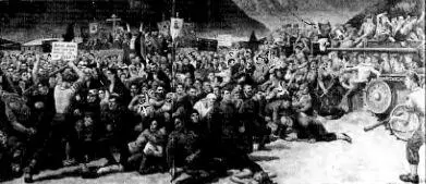 Картина Выдача казаков в Лиенце Художник СГ Корольков ГС Околович во - фото 32