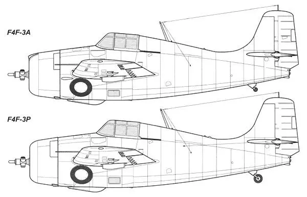Один из двух построенных XF4F5 Первый серийный F4F3A на заводской - фото 21