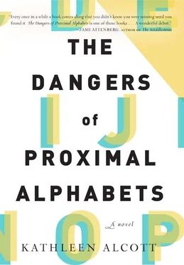 Kathleen Alcott The Dangers of Proximal Alphabets обложка книги