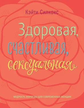 Кэйти Силкокс Здоровая, счастливая, сексуальная. Мудрость аюрведы для современных женщин обложка книги