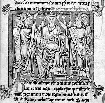 Король Артур миниатюра из Flores Historiarum 1250 Рассказывают что когда - фото 85