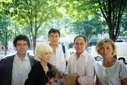 Писатель О Коба Николай Ващилин и Реми Жульен Париж1989 Комендантский час - фото 95