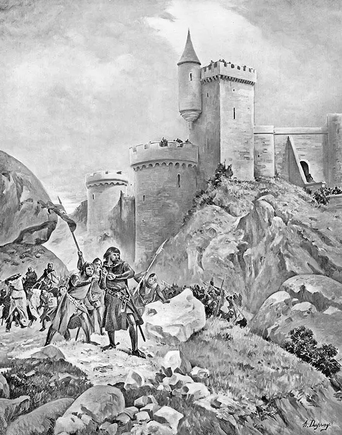 ГЛ Дюпре Ричард у стен замка ШалюШаброль в Лимузене Франция XIX в А - фото 186