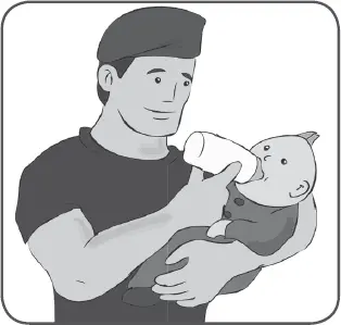 2 Наклоняйте бутылку под таким углом чтобы соска была наполнена молоком а не - фото 14