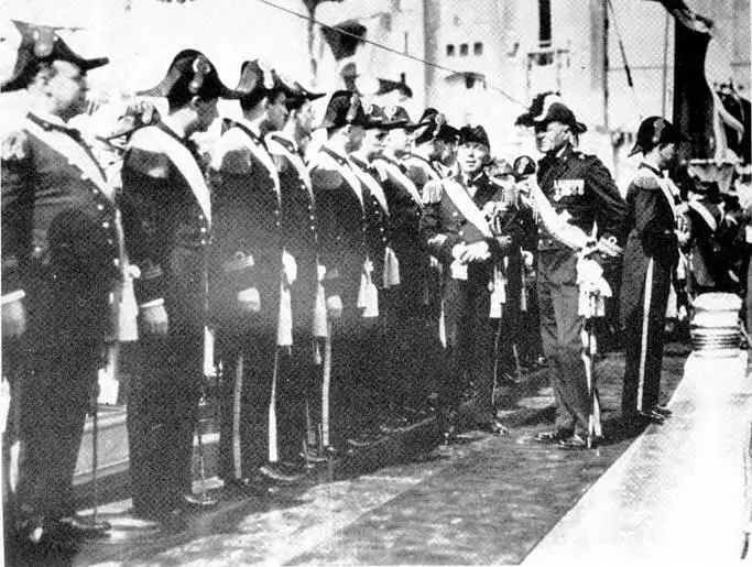 Вручение Боевого знамени на Армандо Диац 1934 г Легкий крейсер - фото 111