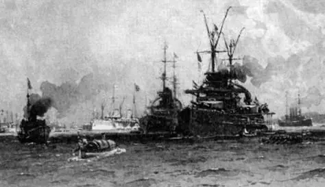 На якоре вверху и в походе С рисунков того времени 1917 г 28 мая 1917 г - фото 43
