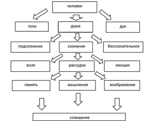 Рис 9 Схема психики человека Рис 10 Объединенная схема человека тело - фото 9