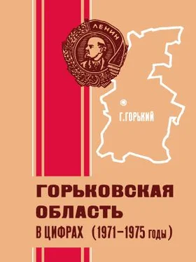 Неизвестный Автор Горьковская область в цифрах (1971—1975 годы) обложка книги