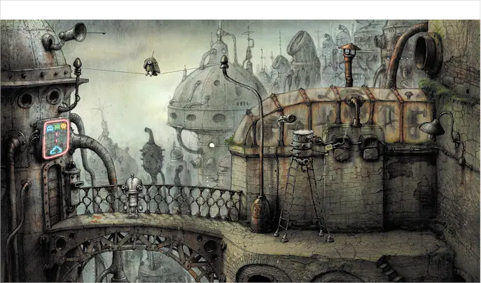 Рисунок 916 Machinarium на iPad интерактивное родное приложение созданное - фото 155