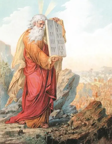Моисей со скрижалями Завета Моисей разбивает скрижали Древняя скиния - фото 84