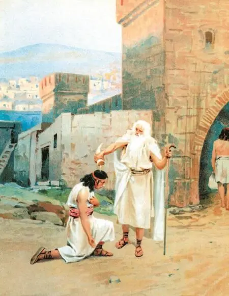 Самуил и Саул Битва Давида и Голиафа Давид играет Саулу на арфе - фото 91