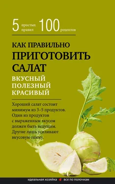 Сборник рецептов Как правильно приготовить салат. Пять простых правил и 100 рецептов обложка книги