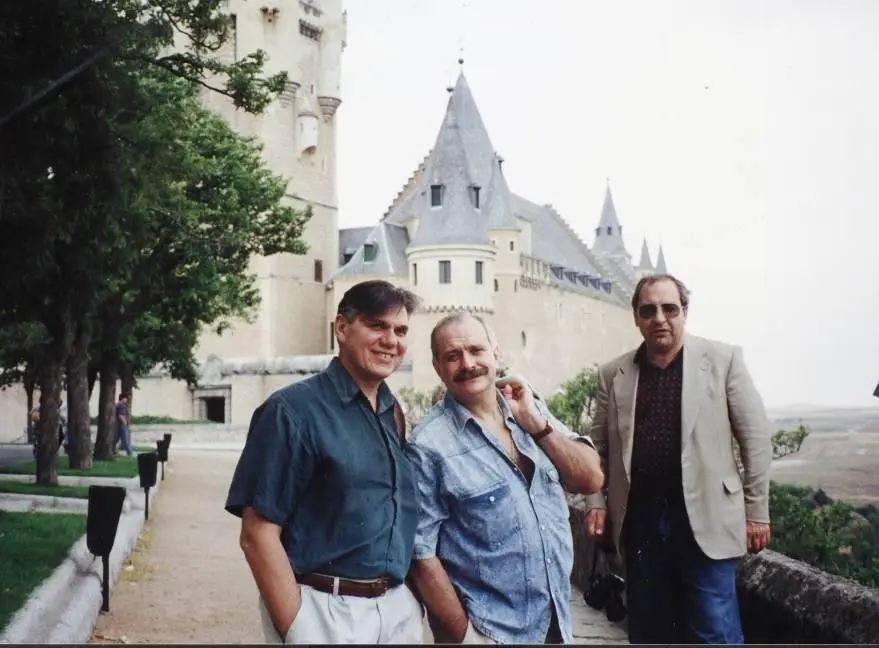 Николай Ващилин Никита Михалков и Михаил Синягин в Сарагосе Испания 1995 - фото 13