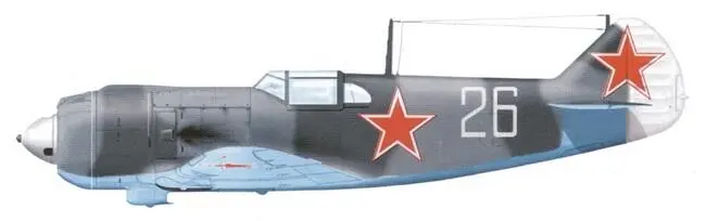 Некоторые Ла5 пpocлужили достаточно долго чтобы получить новый камуфляж - фото 179