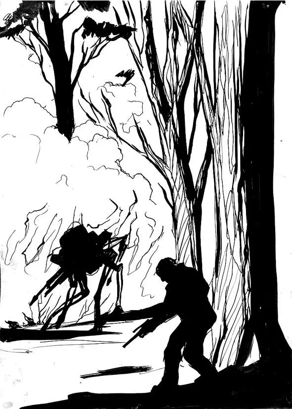 В центр поляны прямо к главному дереву Ду на шести согнутых железных ногах - фото 8