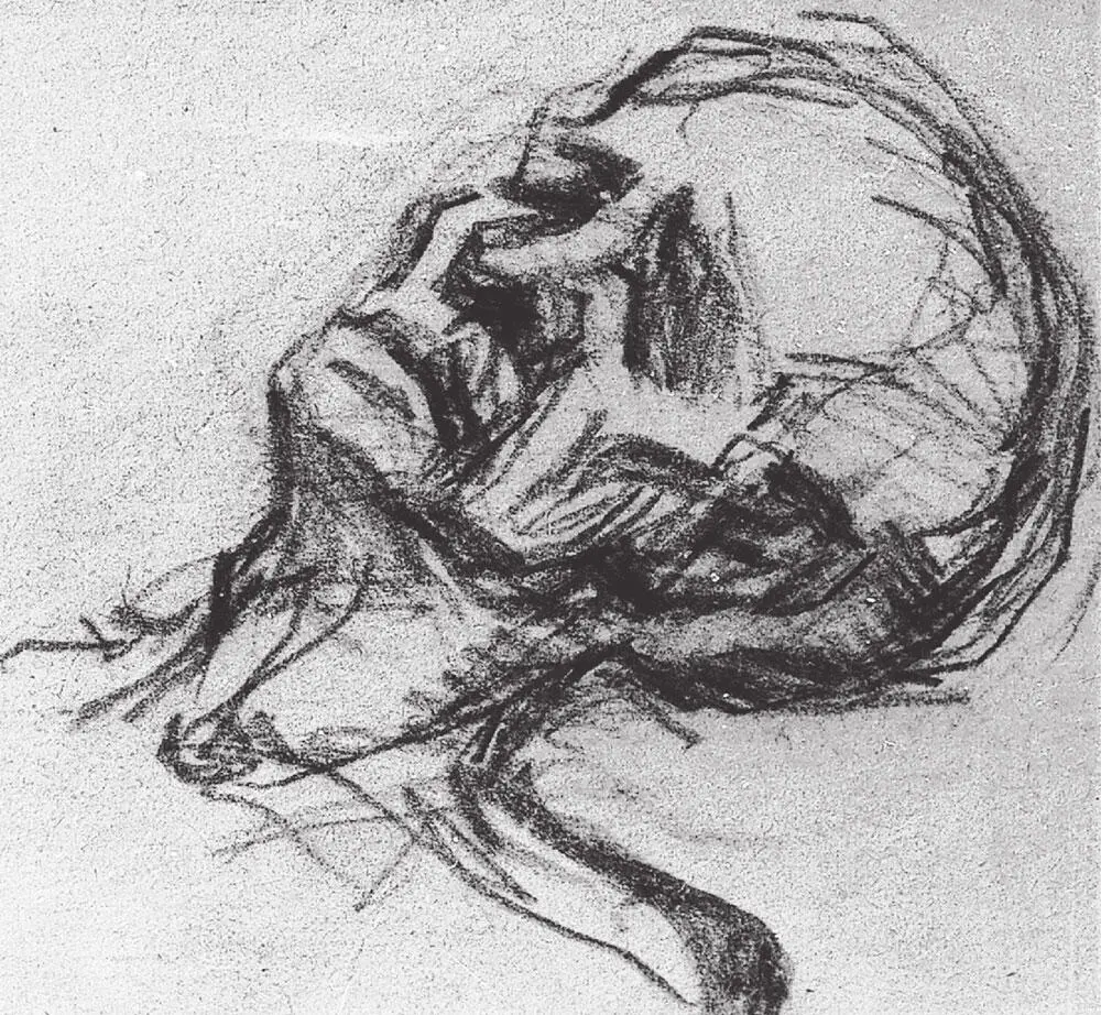 Умирающий зэк Рисунок Сергея Рейхенберга Магадан дата неизвестна Евгения - фото 16