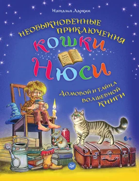 Наталья Ларкин Необыкновенные приключения кошки Нюси. Домовой и тайна волшебной книги обложка книги