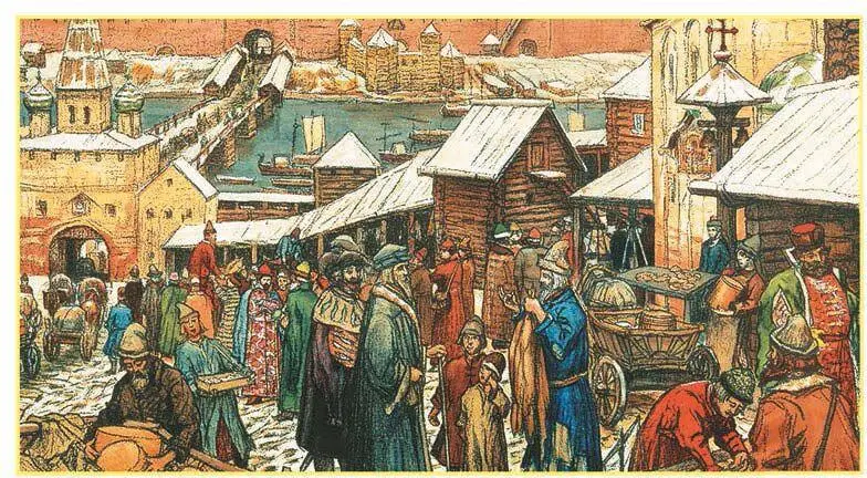 А Васнецов Новгородский торг Фрагмент Составь рассказ от имени горожанина - фото 102